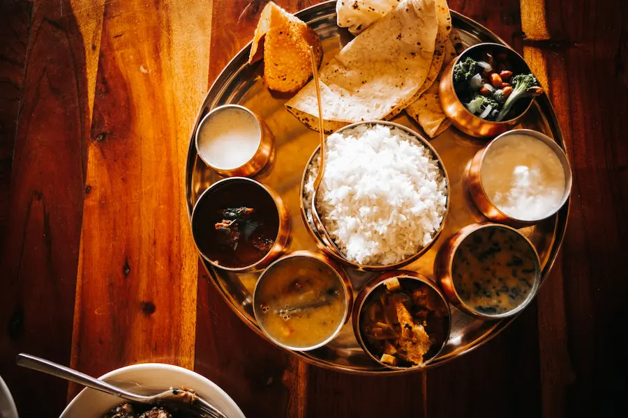 food at resort in tadoba
