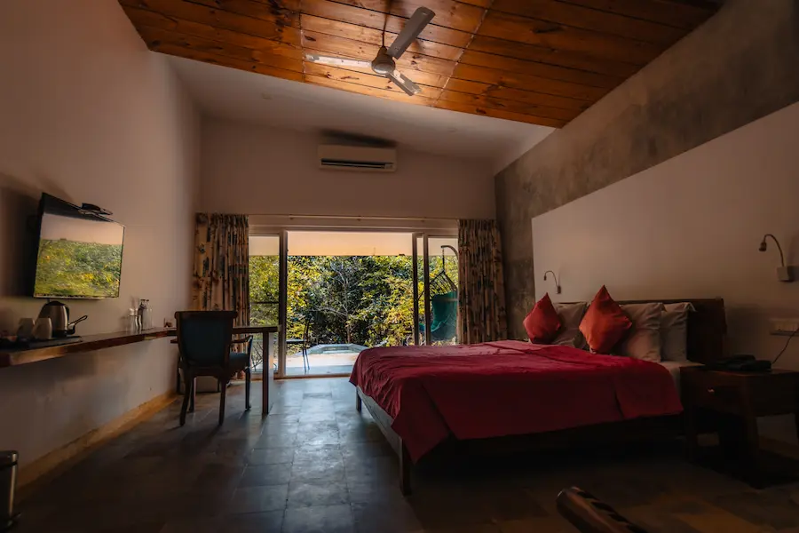 cottage in a resort in tadoba