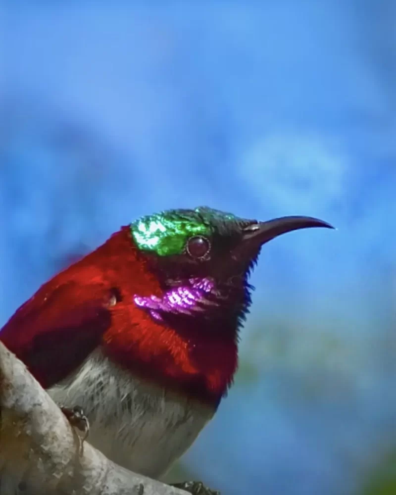 Crimson-backed sunbird, westren ghat expedetion- Red Earth