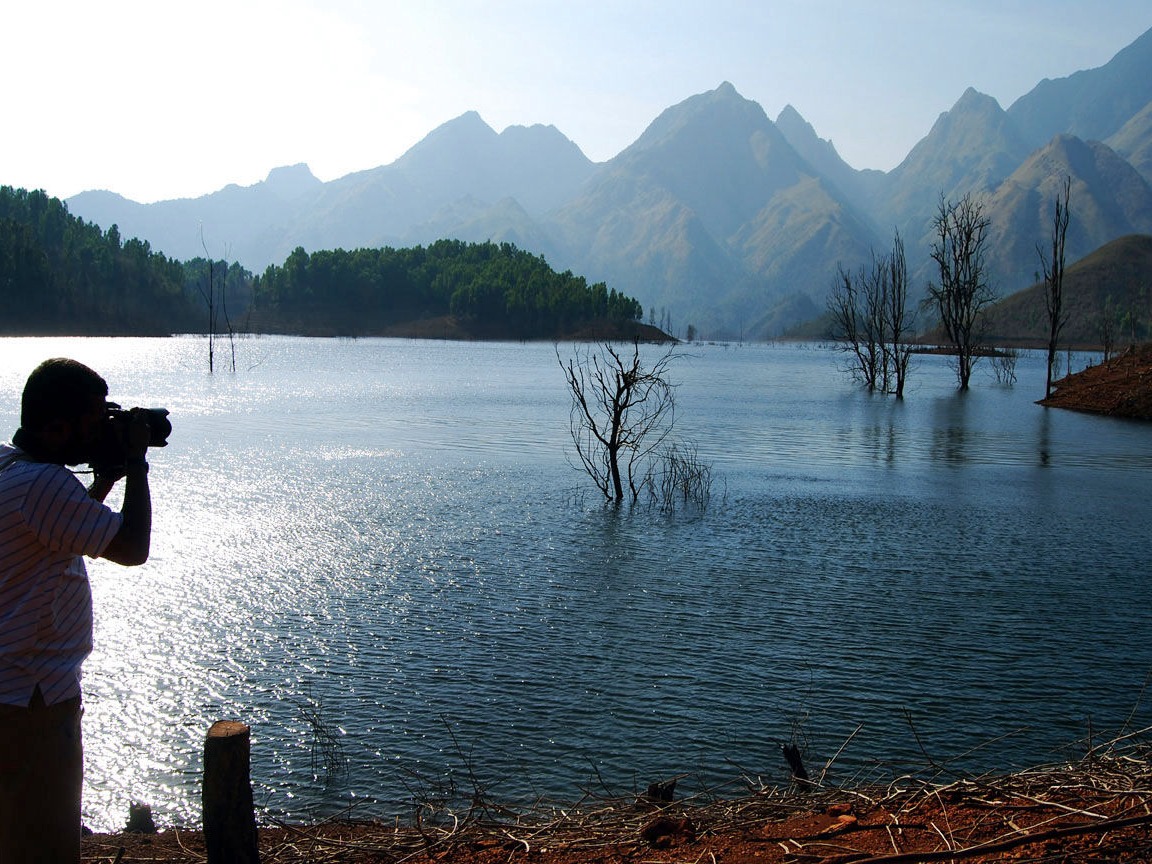 mountains near a resort in dharmshala