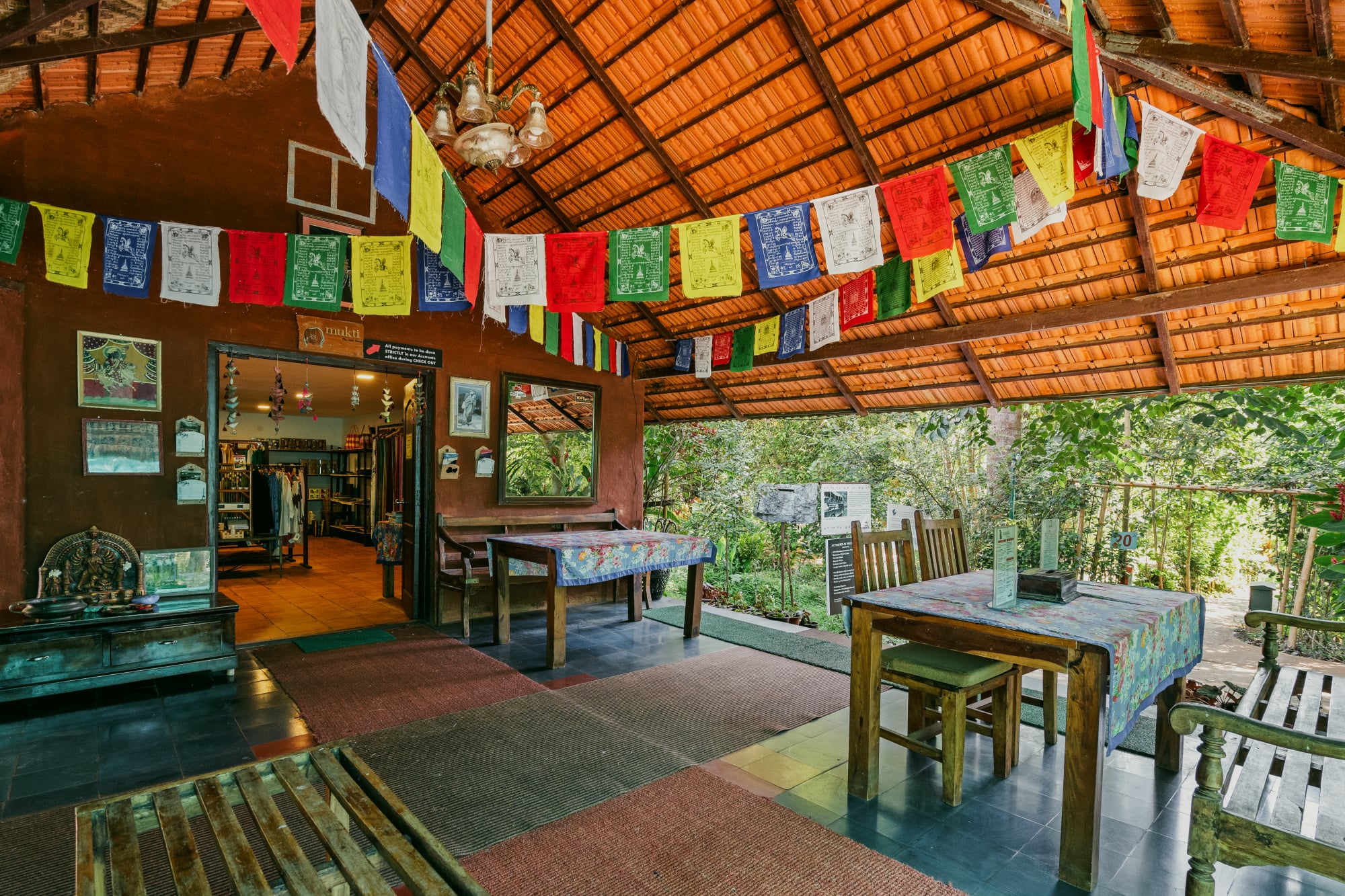 dining area at red earth kabini